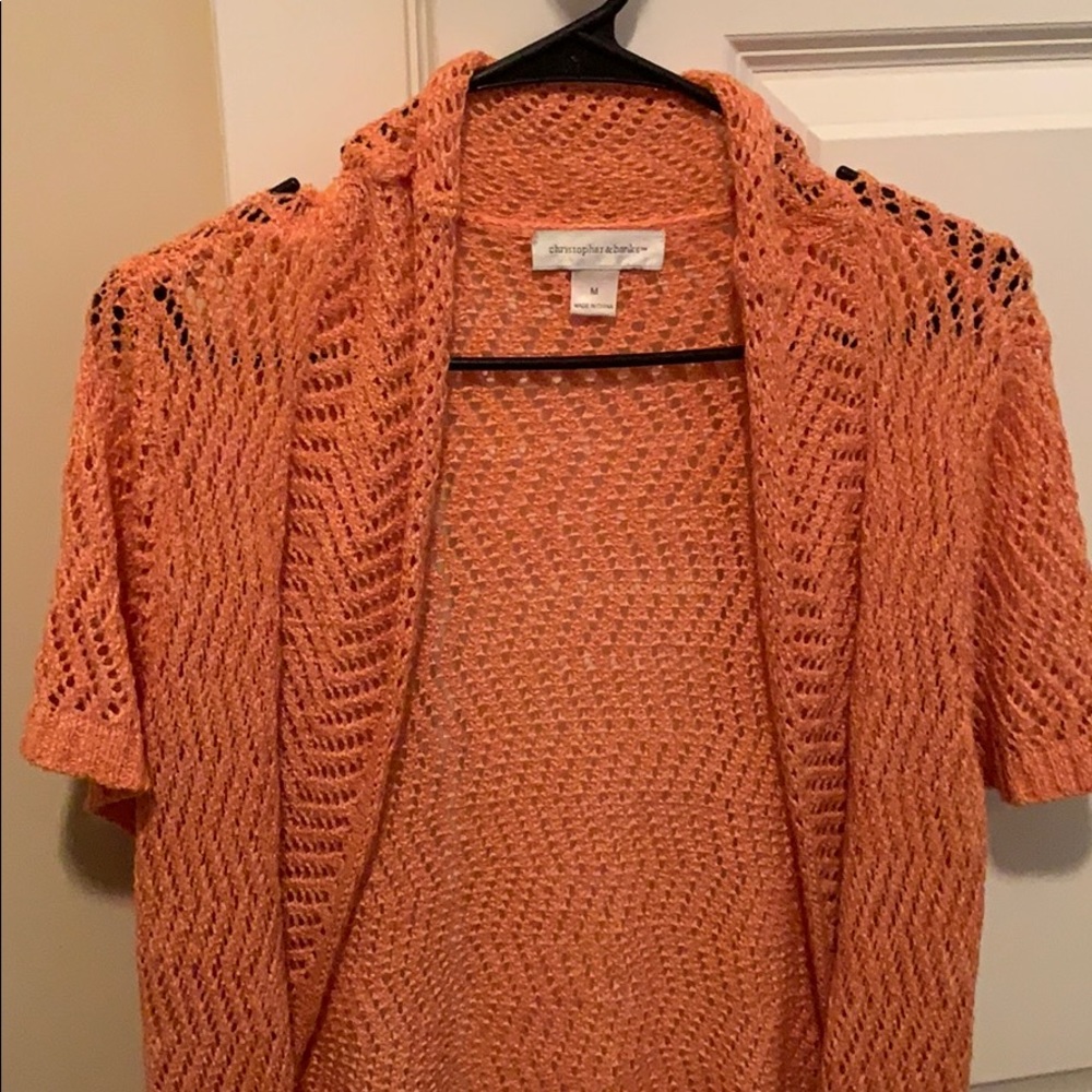 Peach cardigan